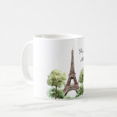 Paris ist immer eine gute Idee Eiffelturm Kaffeetasse (Vorderseite Links)