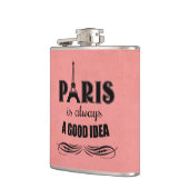 Paris ist immer eine gute Idee Flachmann (Links)