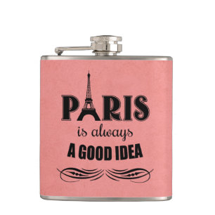 Paris ist immer eine gute Idee Flachmann