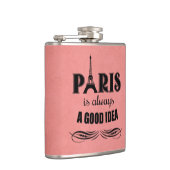 Paris ist immer eine gute Idee Flachmann (Rechts)