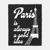 Paris ist immer eine gute Idee Fleecedecke (Vorderseite)