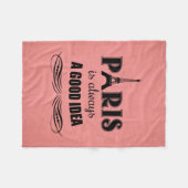 Paris ist immer eine gute Idee Fleecedecke (Vorderseite (Horizontal))