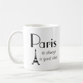Paris ist immer eine gute Idee für die Tasse des W (Links)
