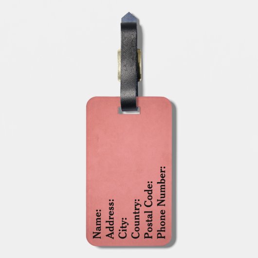 Paris ist immer eine gute Idee Gepäckanhänger (Rückseite vertikal)