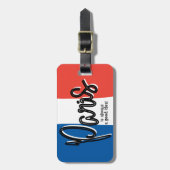 Paris ist immer eine gute Idee, Gepäckstück Gepäckanhänger (Vorderseite vertikal)