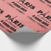 Paris ist immer eine gute Idee Geschenkpapier (Ecke)
