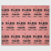 Paris ist immer eine gute Idee Geschenkpapier (Flach)