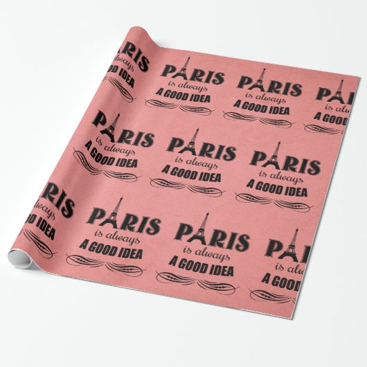 Paris ist immer eine gute Idee Geschenkpapier (Ungerollt)