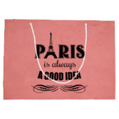 Paris ist immer eine gute Idee Große Geschenktüte (Rückseite)