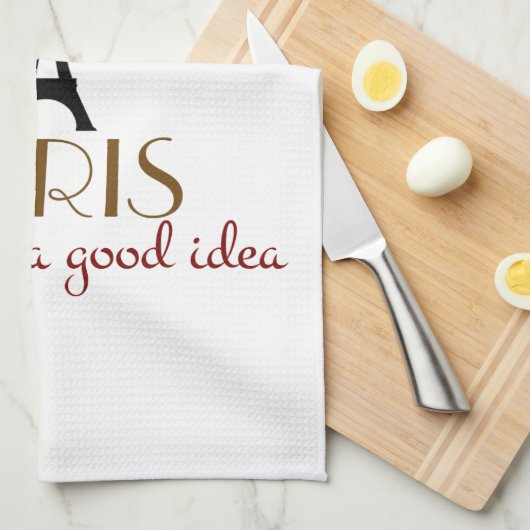 Paris ist immer eine gute Idee Handtuch (Viertel Falte)