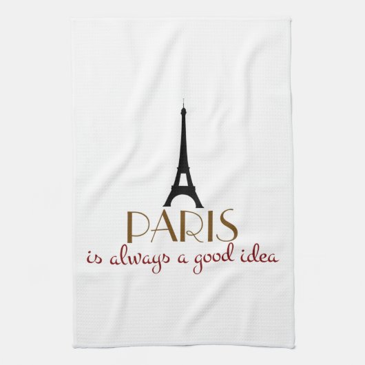 Paris ist immer eine gute Idee Handtuch (Vertikal)