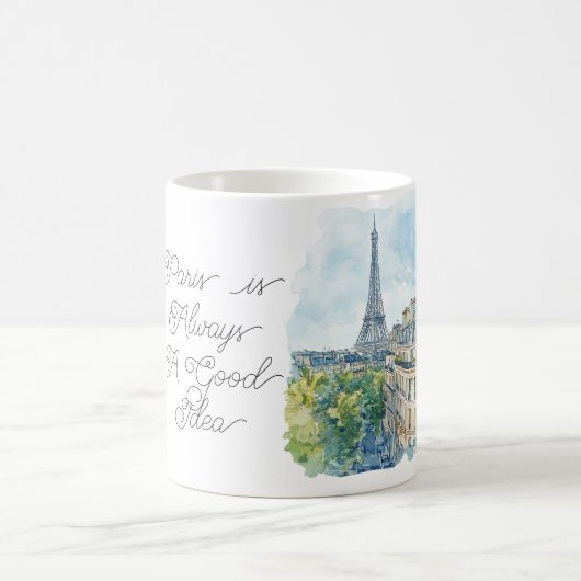 Paris ist immer eine gute Idee Kaffeetasse (Mittel)