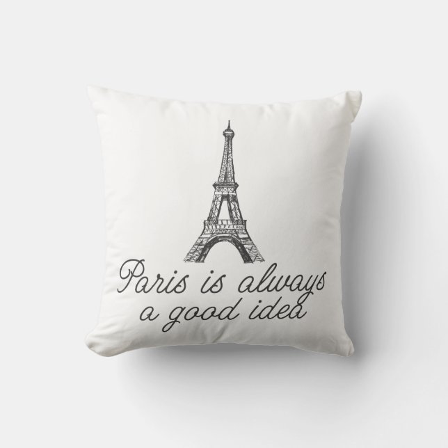 Paris ist immer eine gute Idee Kissen (Vorderseite)