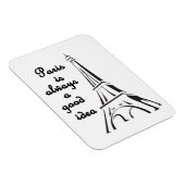 Paris ist immer eine gute Idee - Magnet (Rechte Seite)