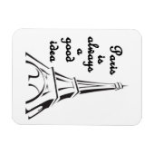 Paris ist immer eine gute Idee - Magnet (Horizontal)