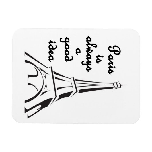 Paris ist immer eine gute Idee - Magnet (Horizontal)