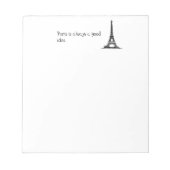 Paris ist immer eine gute Idee Notizblock (Vorderseite)