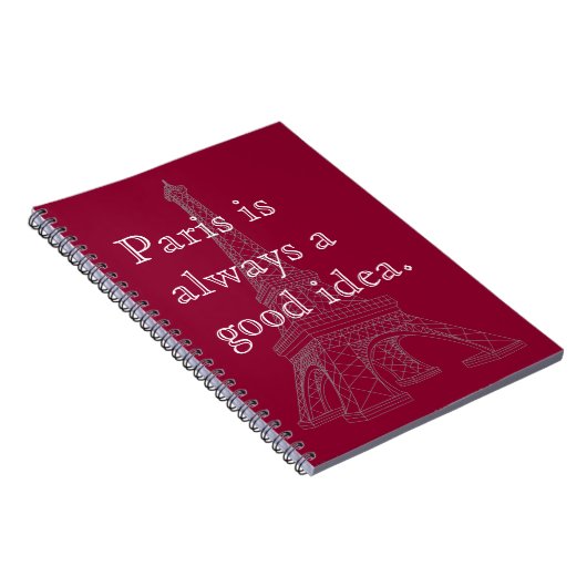 Paris ist immer eine gute Idee Notizblock (Rechte Seite)