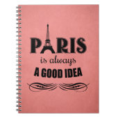 Paris ist immer eine gute Idee Notizblock (Vorderseite)