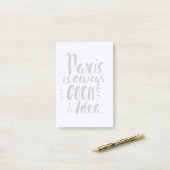 Paris ist immer eine gute Idee Post-it Klebezettel (Auf Schreibtisch)