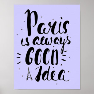 Paris ist immer eine gute Idee Poster