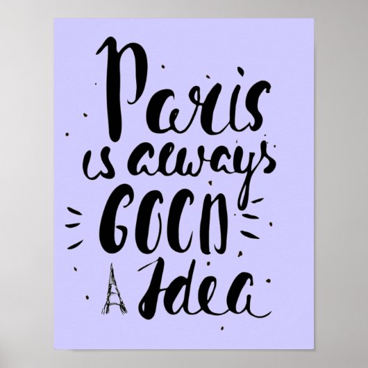 Paris ist immer eine gute Idee Poster (Vorne)