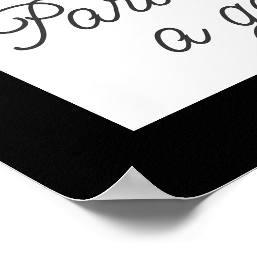 Paris ist immer eine gute Idee Poster (Ecke)