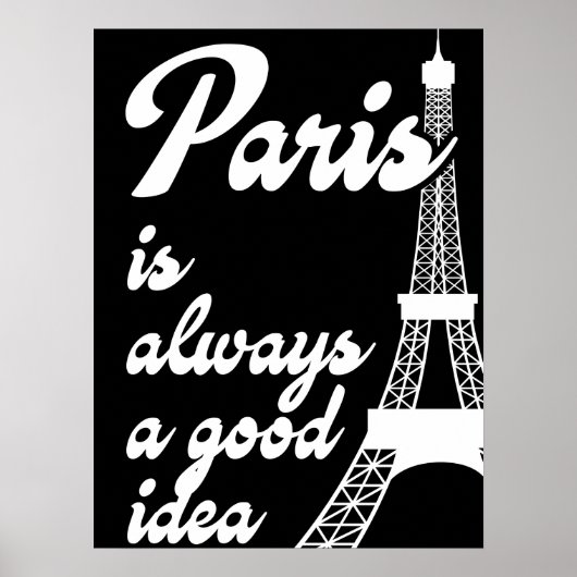 Paris ist immer eine gute Idee Poster (Vorne)