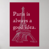 Paris ist immer eine gute Idee Poster (Vorne)