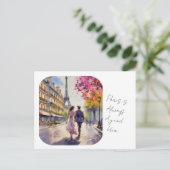 Paris ist immer eine gute Idee Postkarte (Stehend Vorderseite)