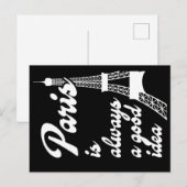 Paris ist immer eine gute Idee Postkarte (Vorne/Hinten)