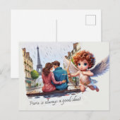 Paris ist immer eine gute Idee Postkarte (Vorne/Hinten)