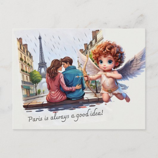 Paris ist immer eine gute Idee Postkarte (Vorderseite)