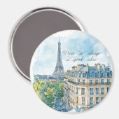 Paris ist immer eine gute Idee Reisepass Magnet (Vorderseite/Rückseite)