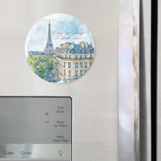 Paris ist immer eine gute Idee Reisepass Magnet (In Situ (Kühlschrank))