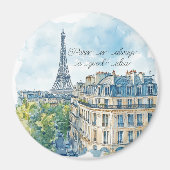 Paris ist immer eine gute Idee Reisepass Magnet (Vorne)