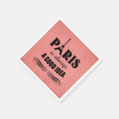 Paris ist immer eine gute Idee Serviette (Ecke)