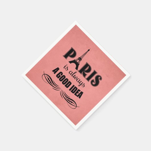 Paris ist immer eine gute Idee Serviette (Ecke)