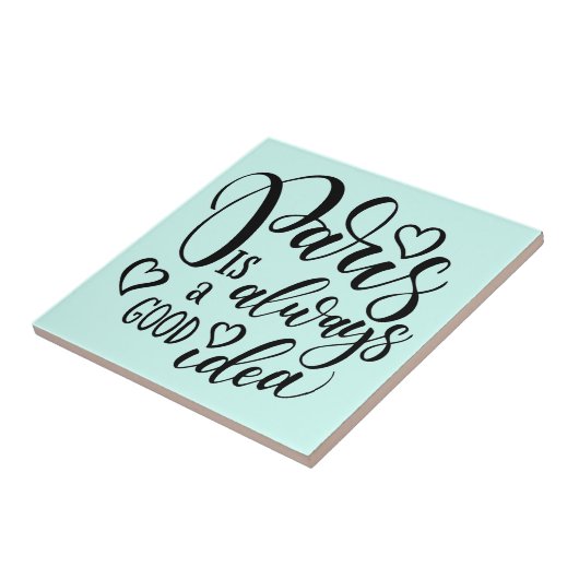 Paris ist immer eine gute Idee Skript Fliese (Seite)