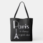 Paris ist immer eine gute Idee Tasche (Rückseite)