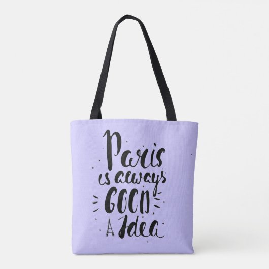Paris ist immer eine gute Idee Tasche (Rückseite)