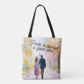 Paris ist immer eine gute Idee Tasche (Rückseite)