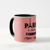 Paris ist immer eine gute Idee Tasse (Vorderseite Links)