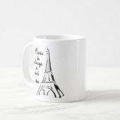 Paris ist immer eine gute Idee-Tasse Kaffeetasse (Vorderseite Links)