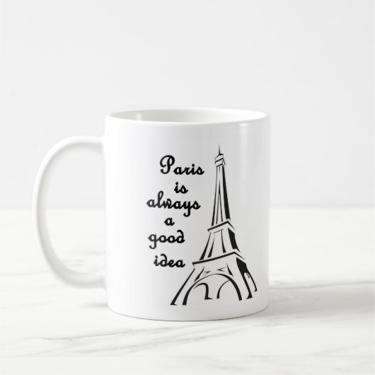 Paris ist immer eine gute Idee-Tasse Kaffeetasse (Links)