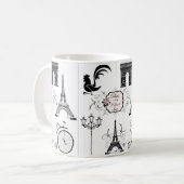 Paris ist immer eine gute Ideen-personalisierte Kaffeetasse (Vorderseite Links)