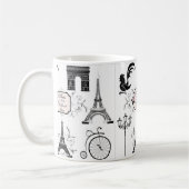 Paris ist immer eine gute Ideen-personalisierte Kaffeetasse (Links)