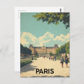 Paris Jardin des Plantes Postkarte (Vorne/Hinten)
