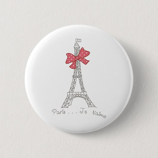 Paris… Je t'aime Button (Vorderseite)