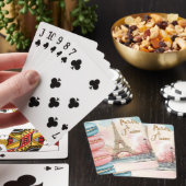 Paris, Je T'aime - Eiffelturm mit Macarons Spielkarten (In Situ)